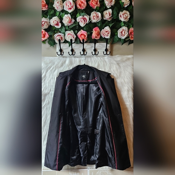 Calvin Klein Classic Luxe Women's Belted Trench Coat (NWOT) - Picture 5 of 12